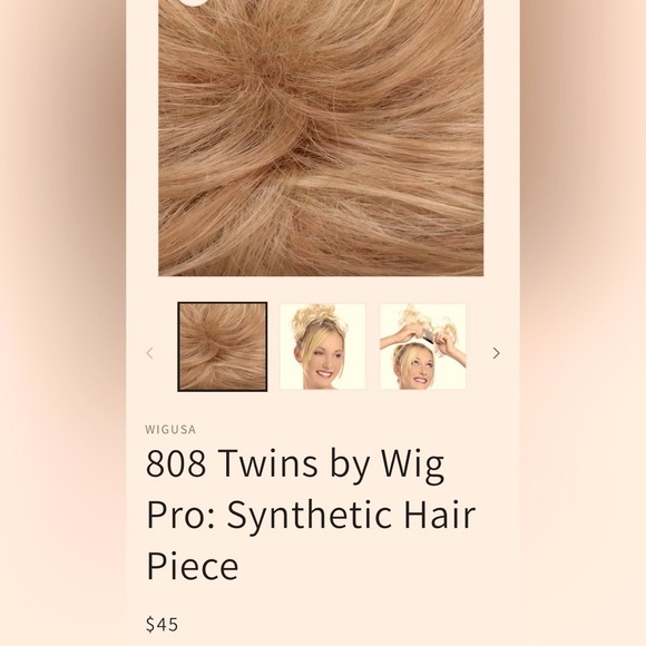 7 PIECE BUNDLE BOX Hair topper, Hair Bangs and messy buns all brand new! - Picture 10 of 16